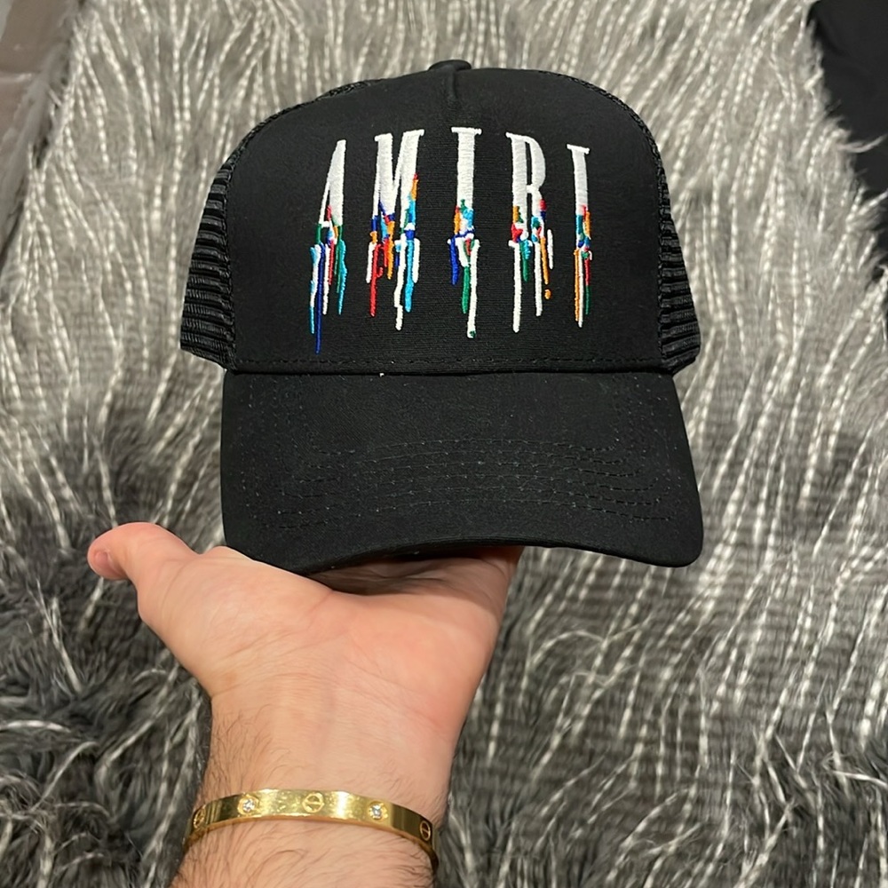 100% Authentic Amiri Hat black net adjustable